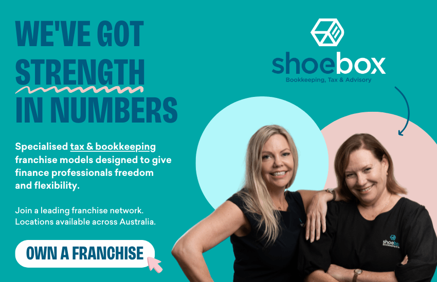 Achieve worklife freedom with a Shoebox bookkeeping or tax franchise